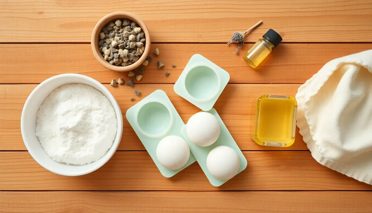 Préparation artisanale de bombes de bain naturelles pour enfants avec des ingrédients doux et sans danger