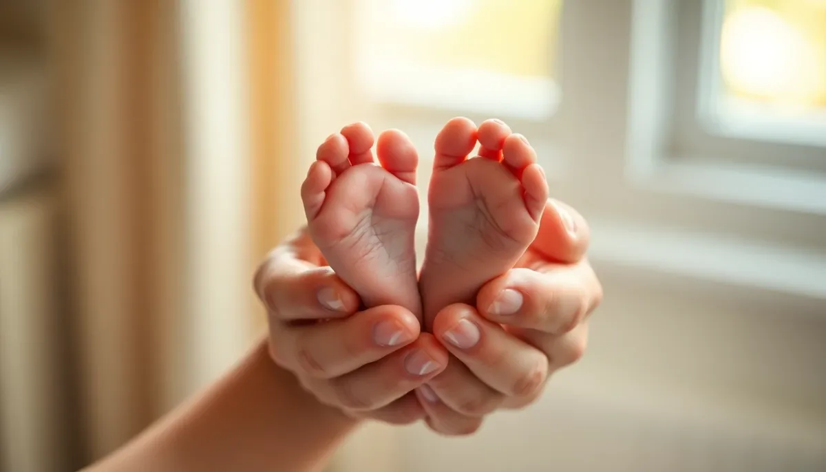 Masser les pieds de bébé : zones clés, bienfaits et gestes à connaître