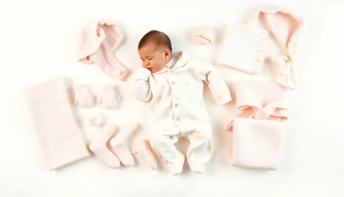 Vêtements et affaires pour nouveau-né : pyjamas, bodys, chaussettes et accessoires en petites tailles