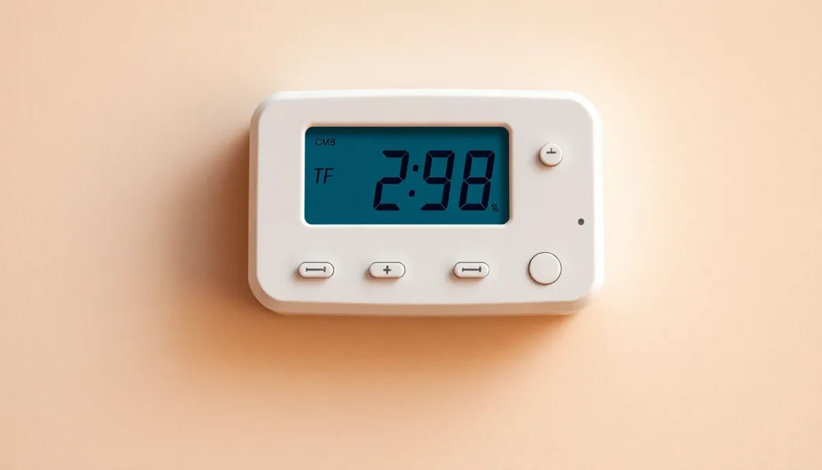 Thermomètre numérique affichant la température d'une chambre pour mesurer le TOG approprié