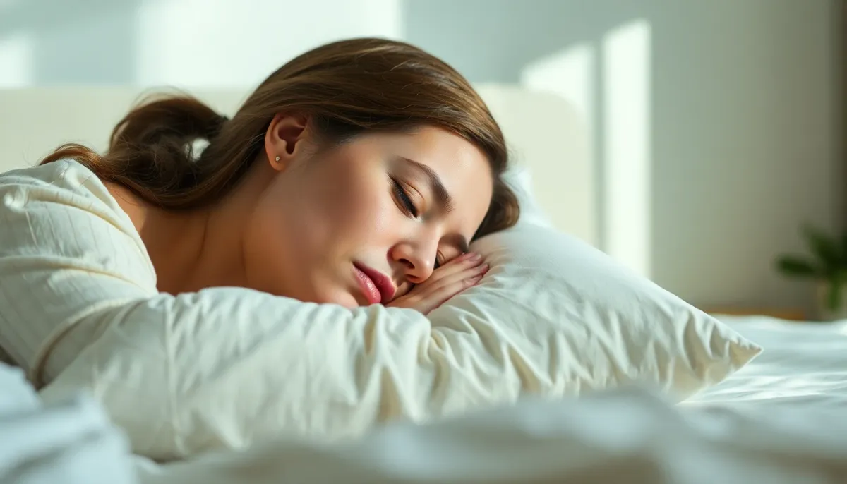 Femme ressentant la fatigue extrême caractéristique de la grossesse précoce