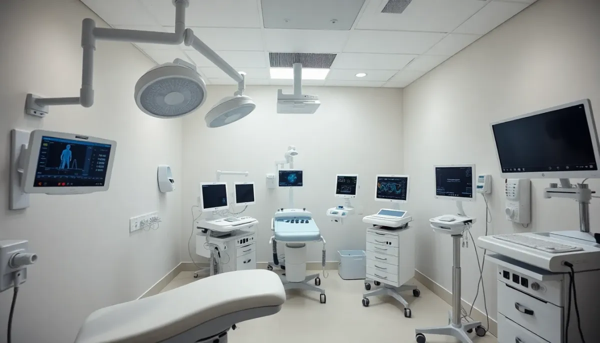 Salle de traitement dans une clinique de fertilité équipée de matériel médical moderne