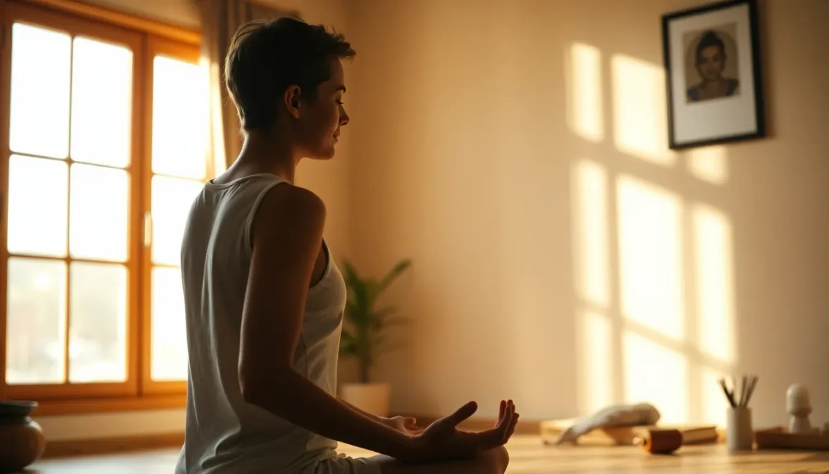 Pratique consciente et introspection personnelle avec méditation et auto-découverte